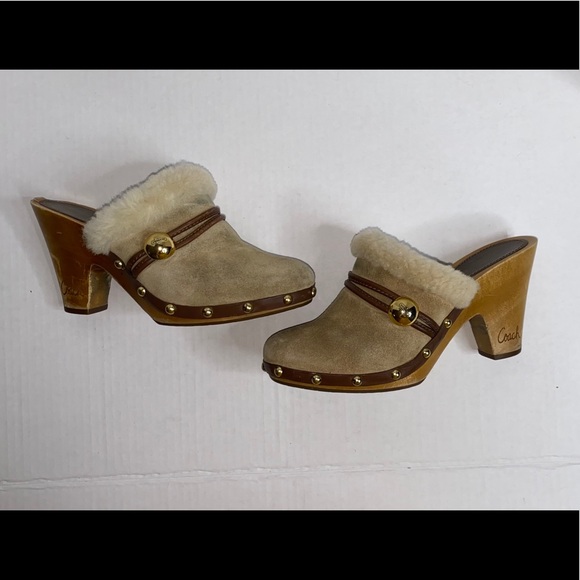 Coach Ivanka studded clog mules with chunky heel - Picture 7 of 16